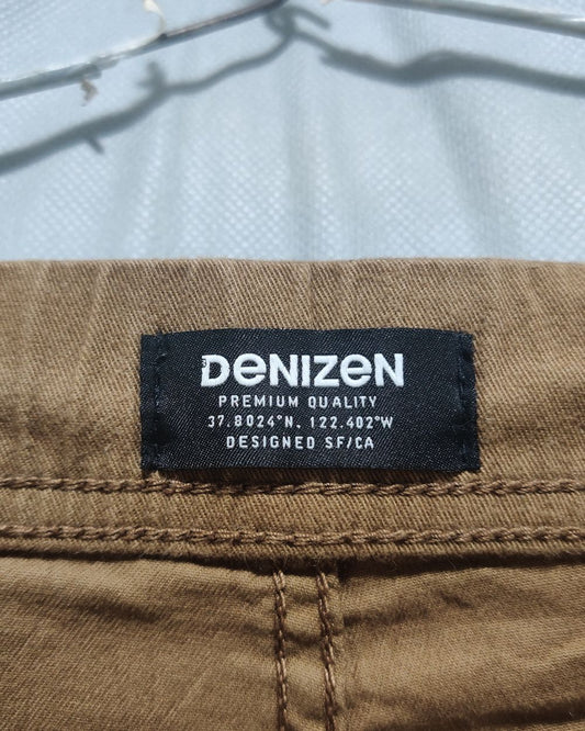 Denizen Brown Cotton For Men Cargo Pant XL