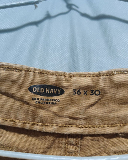Old Navy Brown Cotton For Men Cargo Pant L
