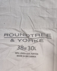 Roundtree & Yorke Khaki Cotton For Men Cargo Pant L