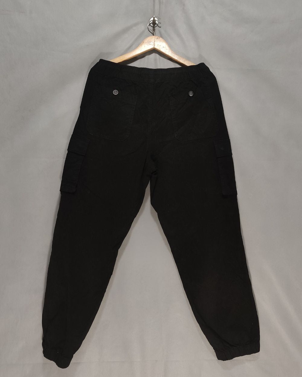 No Boundaries Black Cotton For Men Cargo Pant L