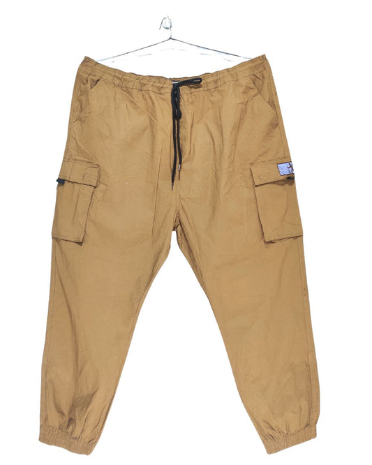 Brooklyn Brown Cotton For Men Cargo Pant 4X Large