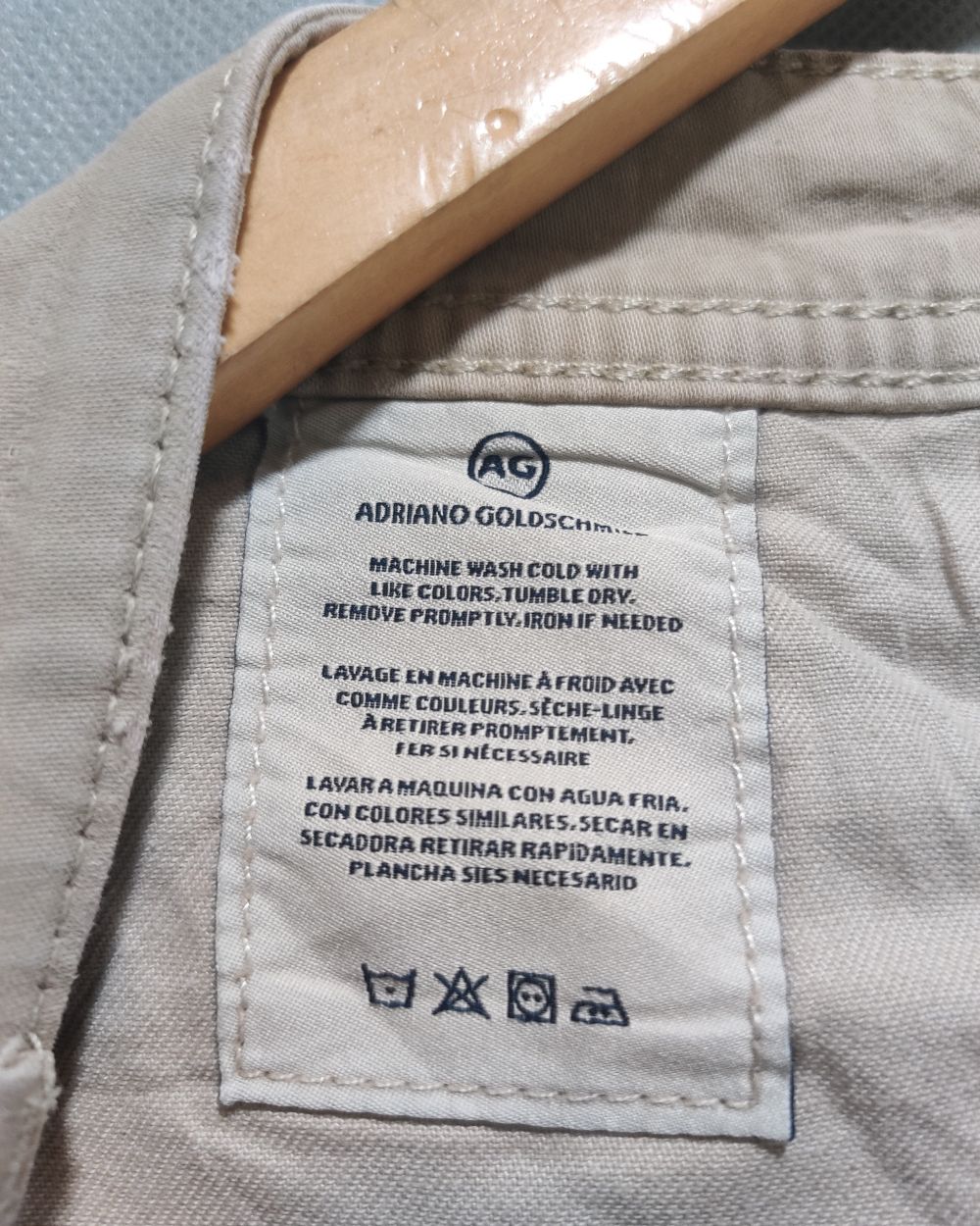Adriano Goldschmied  Cream Jeans For Men Large