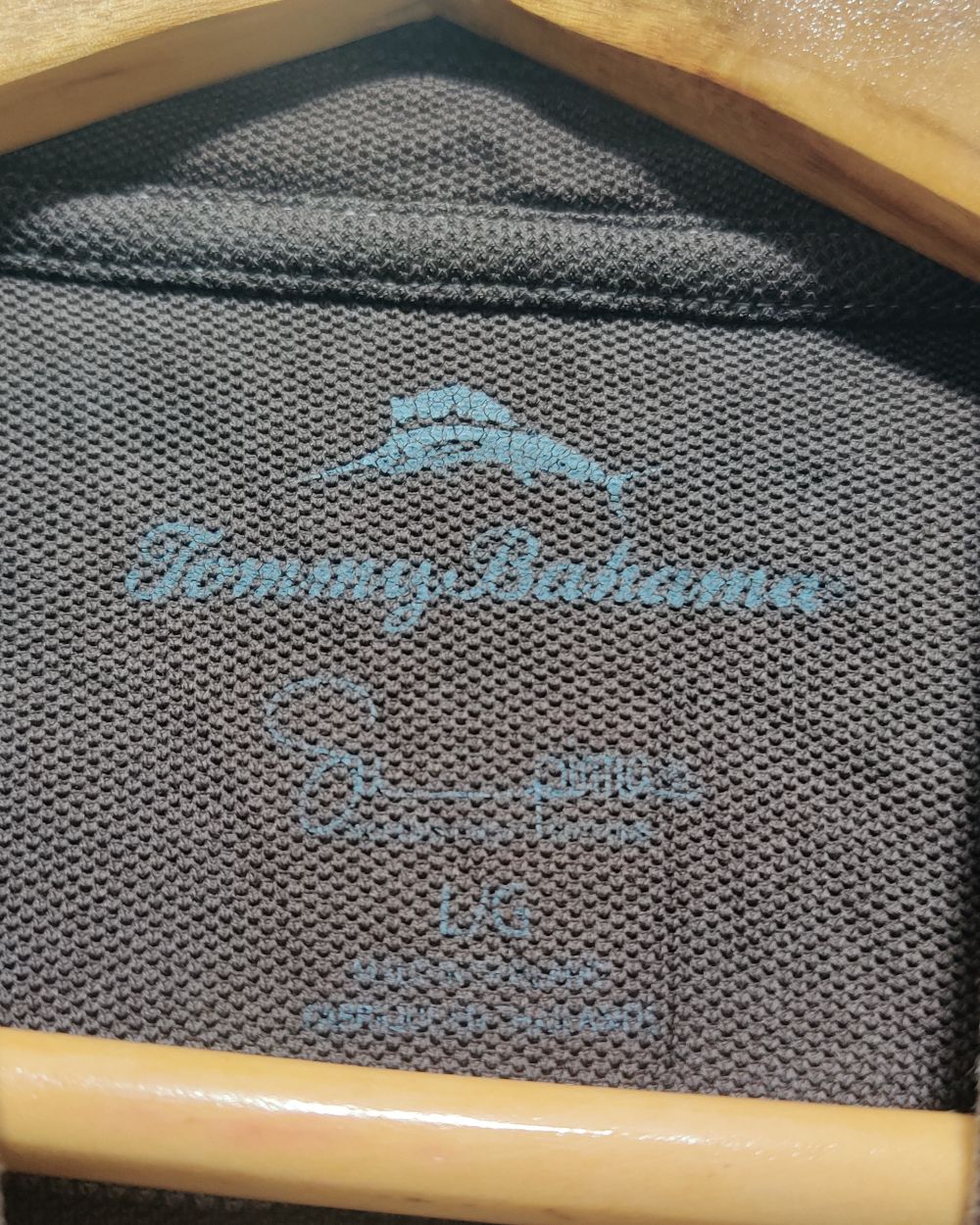 Tommy Bahama Brown Cotton Polo T Shirt For Men Large