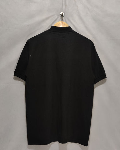 Gildan Black Cotton Polo T Shirt For Men M
