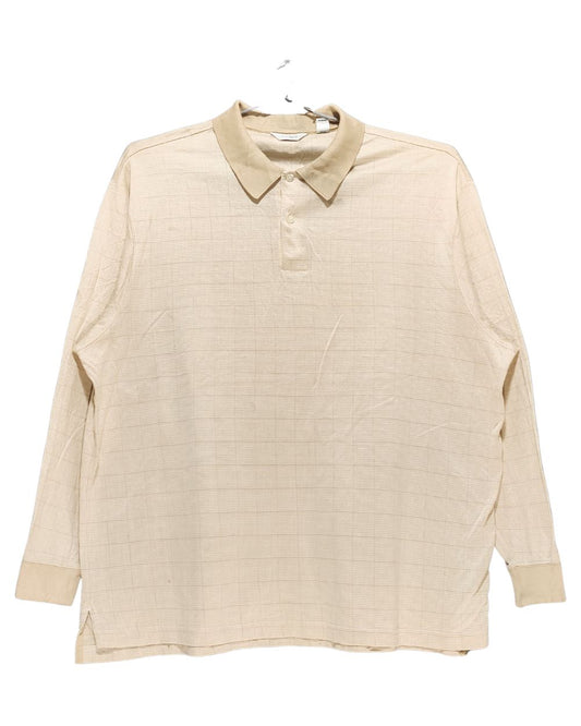 Turnbury Cream Cotton Polo T Shirt For Men X Large