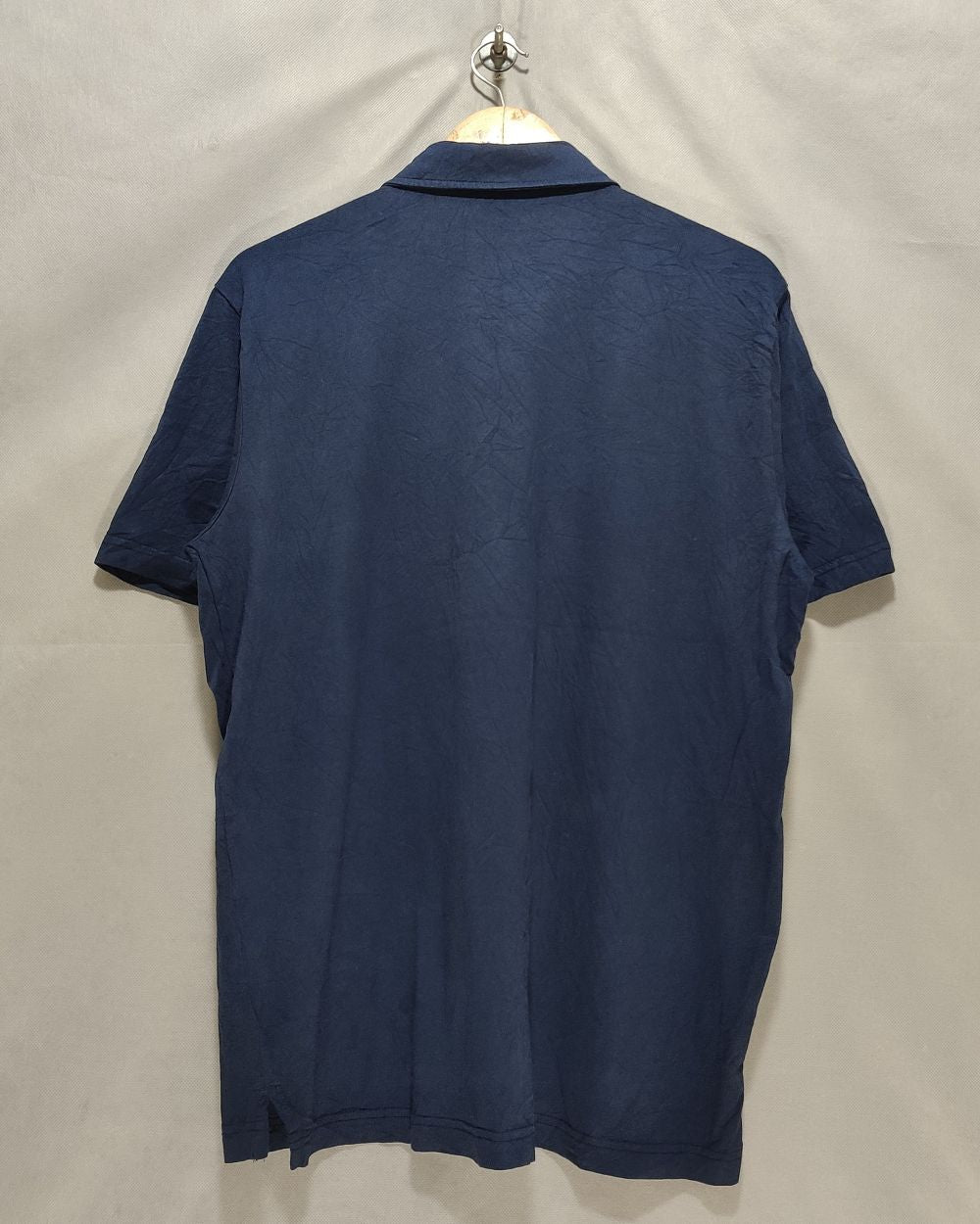 George Blue Cotton Polo T Shirt For Men Large