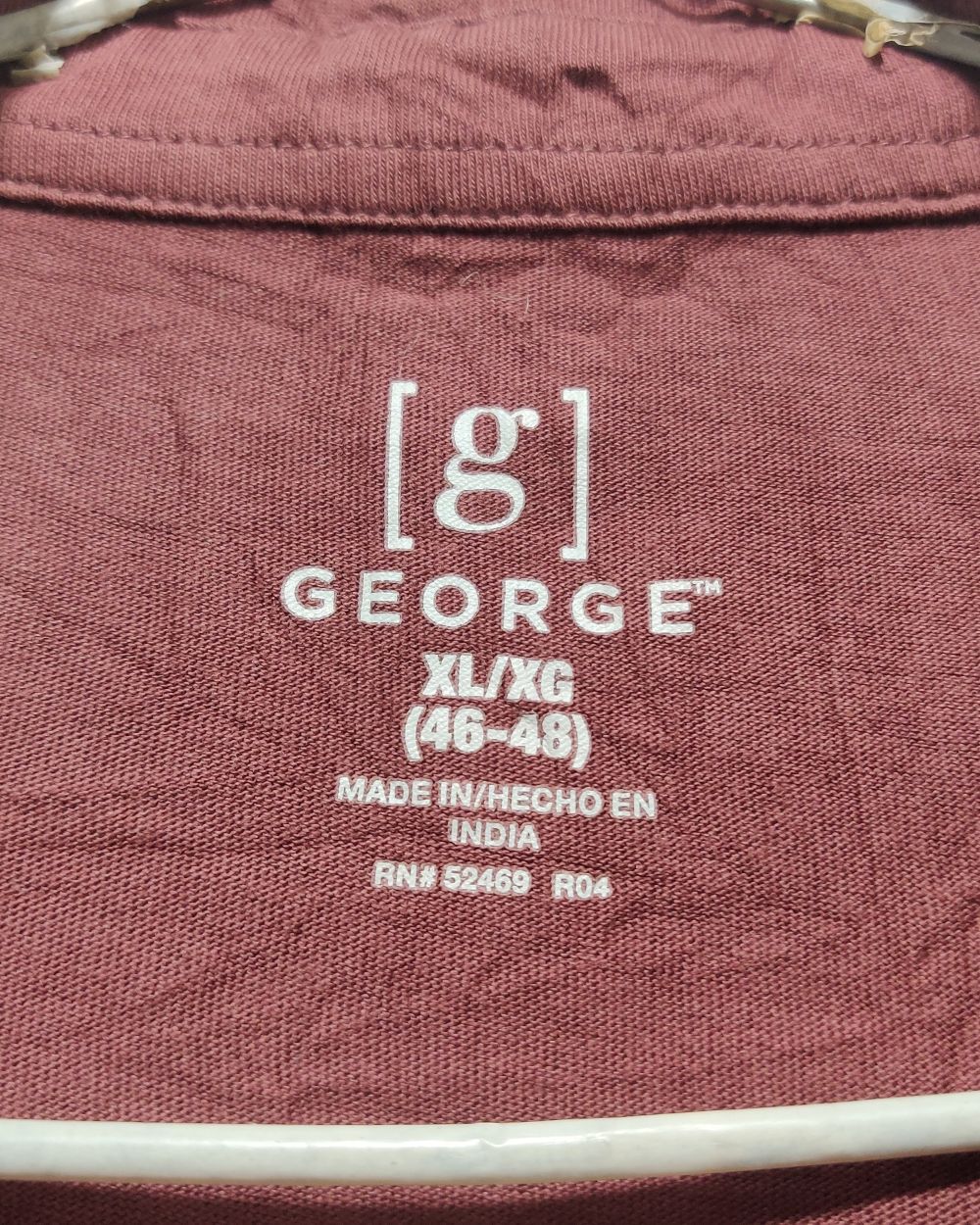 George Maroon Cotton Polo T Shirt For Men XX Large