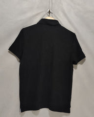 Tommy Hilfiger  Black Cotton Polo T Shirt For Men M