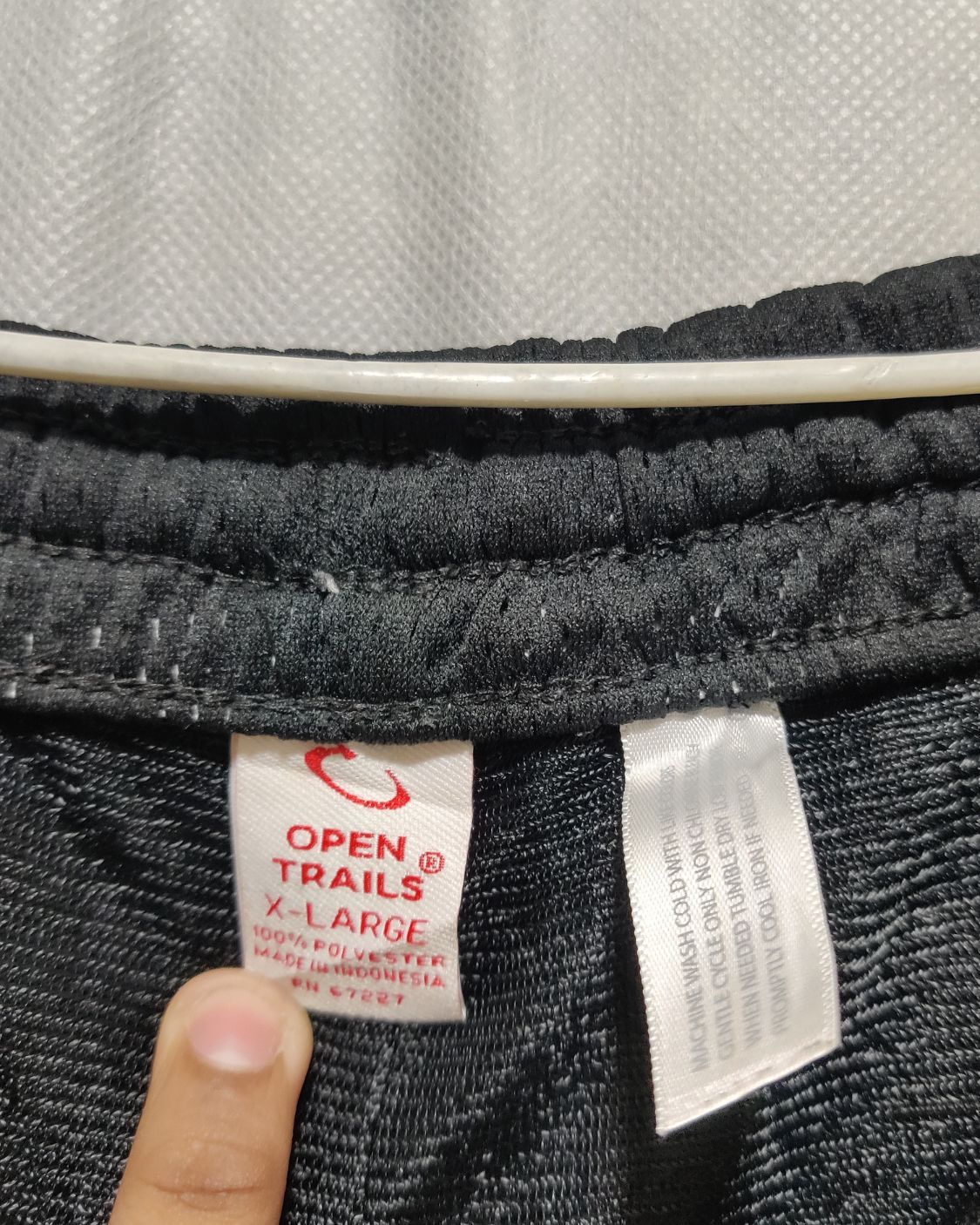 Open Trails Black Sport Trouser For Men XL
