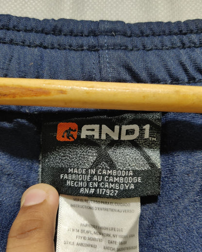 AND1 Blue Sport Trouser For Men M
