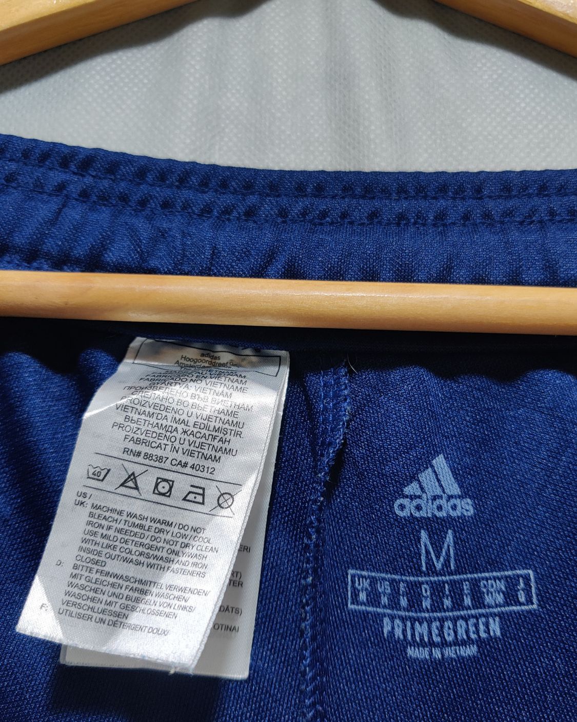 Adidas Blue Sport Trouser For Men L