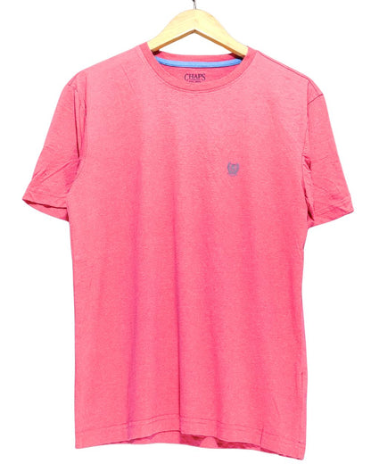 Chaps Pink T Shirt For Men M