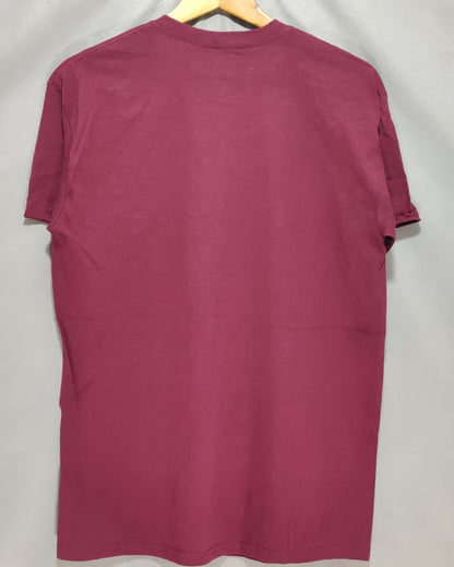 Blue 84 Maroon T Shirt For Men M