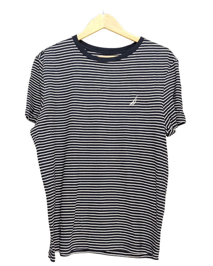 Nautica Blue T Shirt For Men L