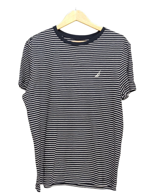 Nautica Blue T Shirt For Men L