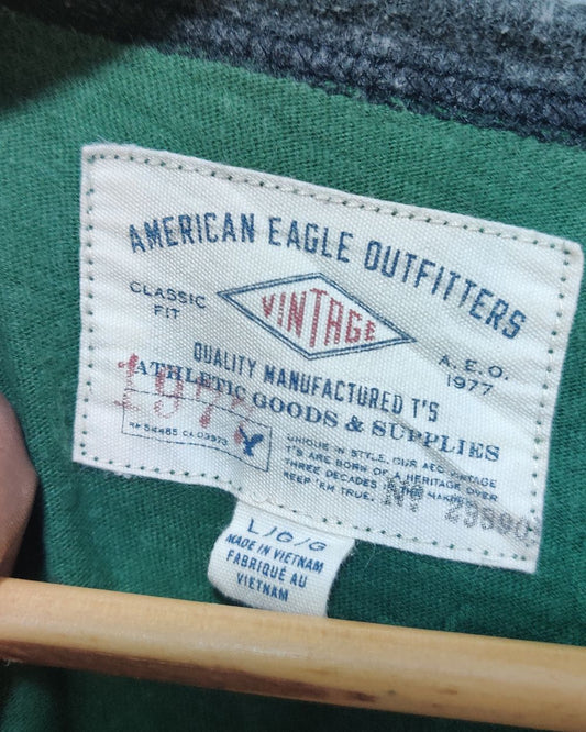American Eagle Green T Shirt For Men L