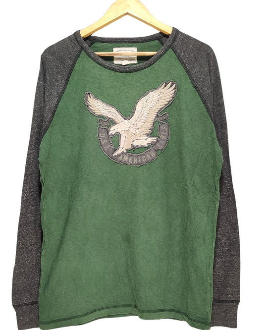 American Eagle Green T Shirt For Men L