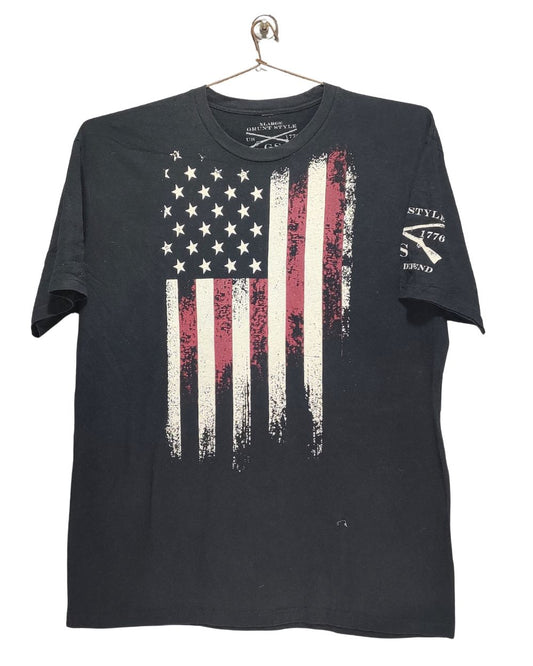 Grunt Style Black T Shirt For Men L