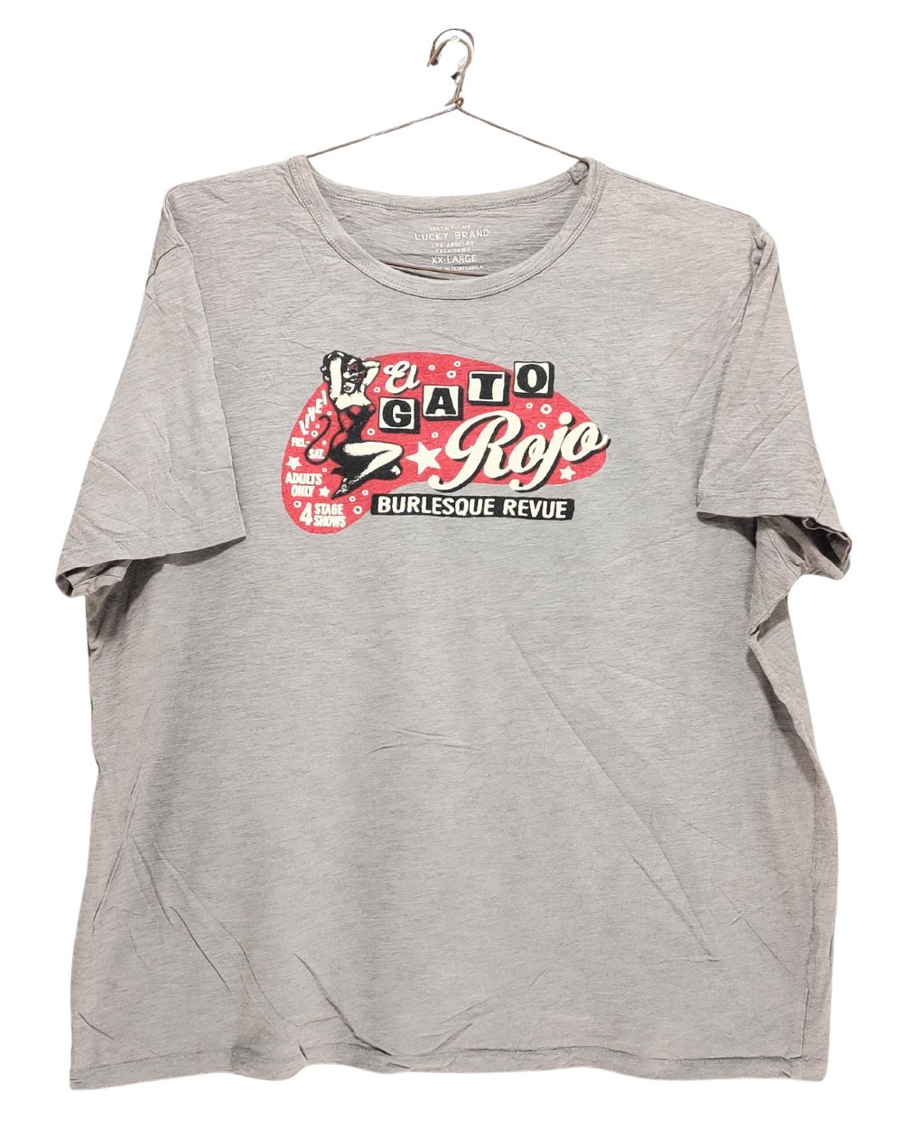 Lucky Brand Gray T Shirt For Men 3X Large