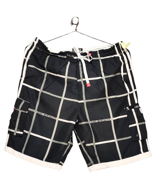 Surf Mentality Black Parachute Short For Men L