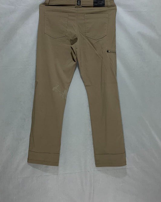Wrangler Brown Cotton For Men Cargo Pant L
