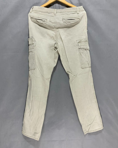 Polo U.S. Assn Cream Cotton For Men Cargo Pant M