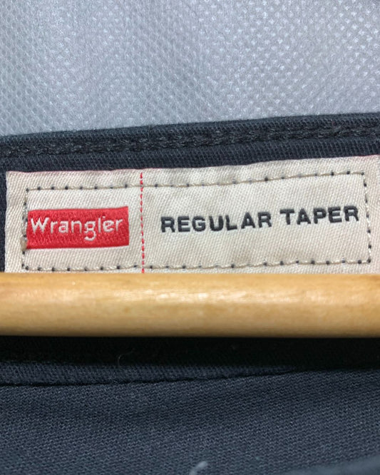 Wrangler Black Cotton For Men Cargo Pant L