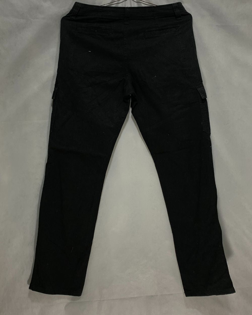 Wrangler Black Cotton For Men Cargo Pant M