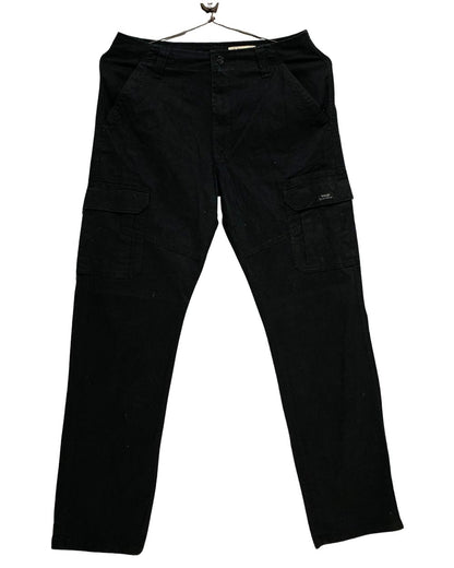 Wrangler Black Cotton For Men Cargo Pant M