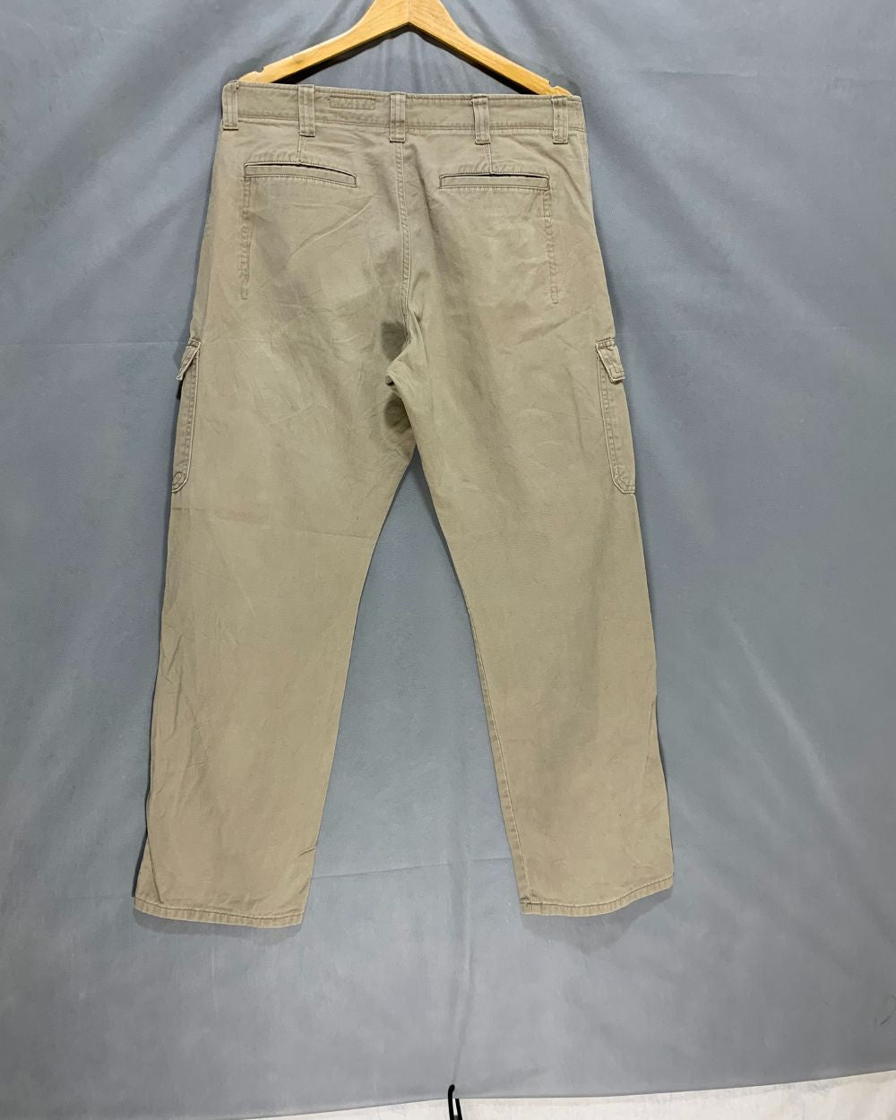 Wrangler Khaki Cotton For Men Cargo Pant L