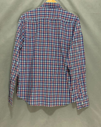 Untuckit Blue Cotton Shirt For Men Large