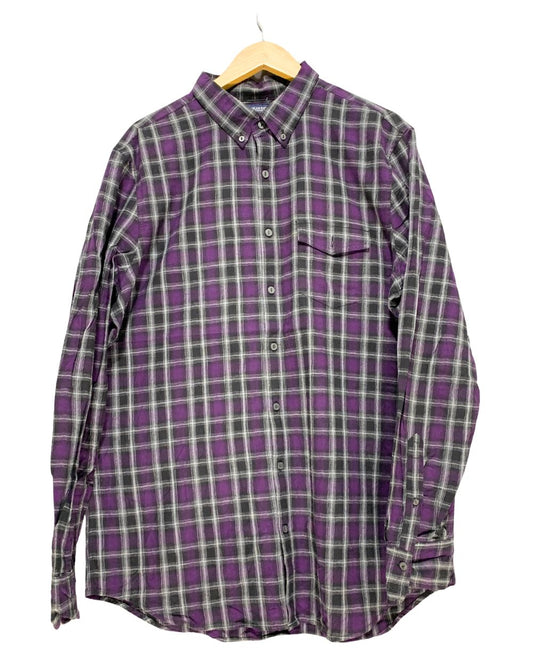 American Eagle Purple Cotton Shirt For Men XL