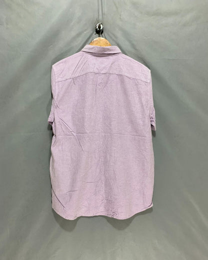 American Eagle Purple Cotton Shirt For Men Large