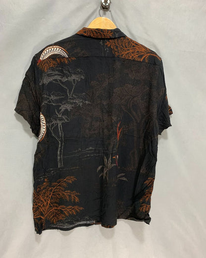 Express Black Cotton Shirt For Men XL