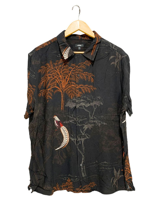 Express Black Cotton Shirt For Men XL