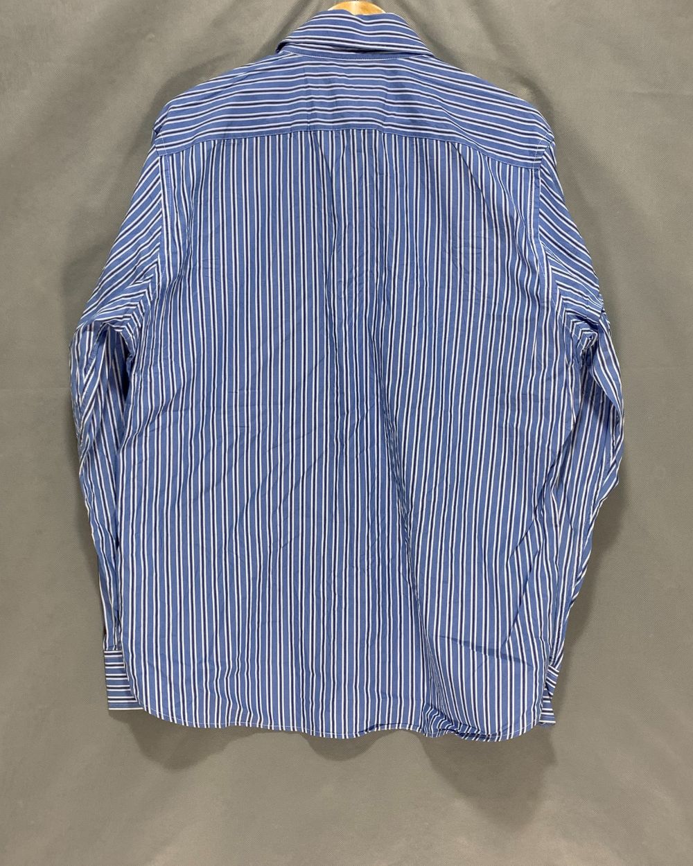 American Eagle Blue Cotton Shirt For Men Large