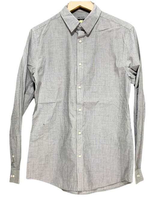 H&M Gray Cotton Shirt For Men M