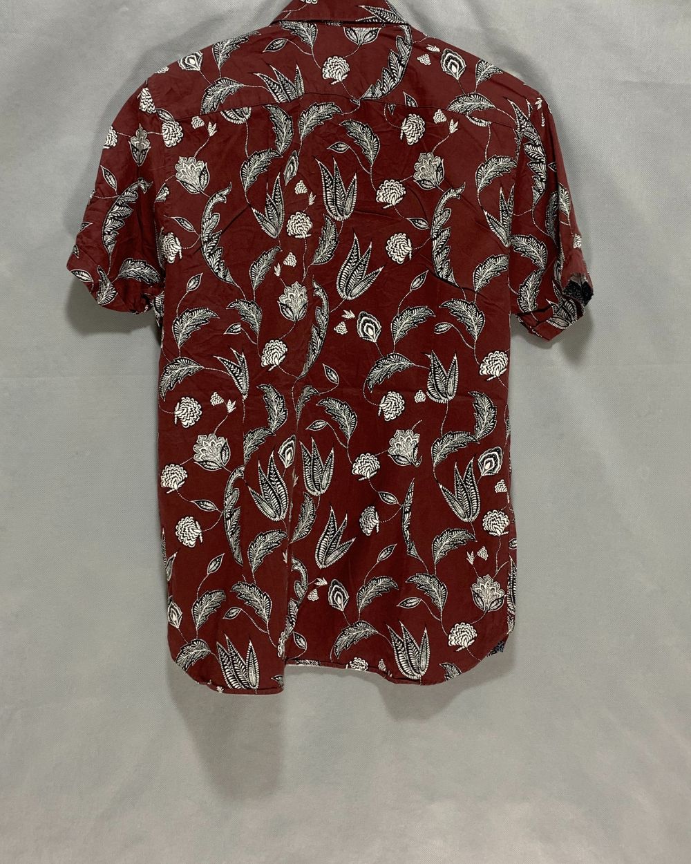Ted Baker Maroon Cotton Shirt For Men M