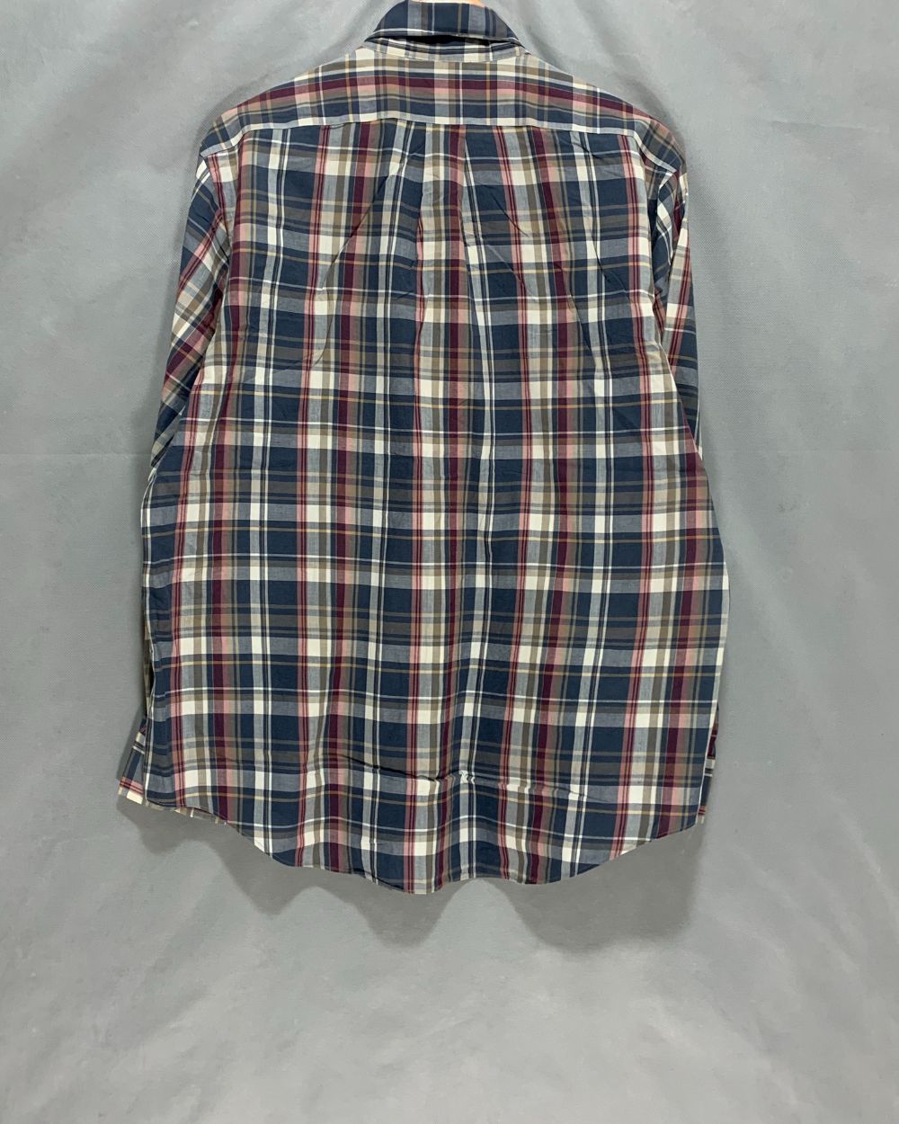 C.F.Hathaway Blue Cotton Shirt For Men Large