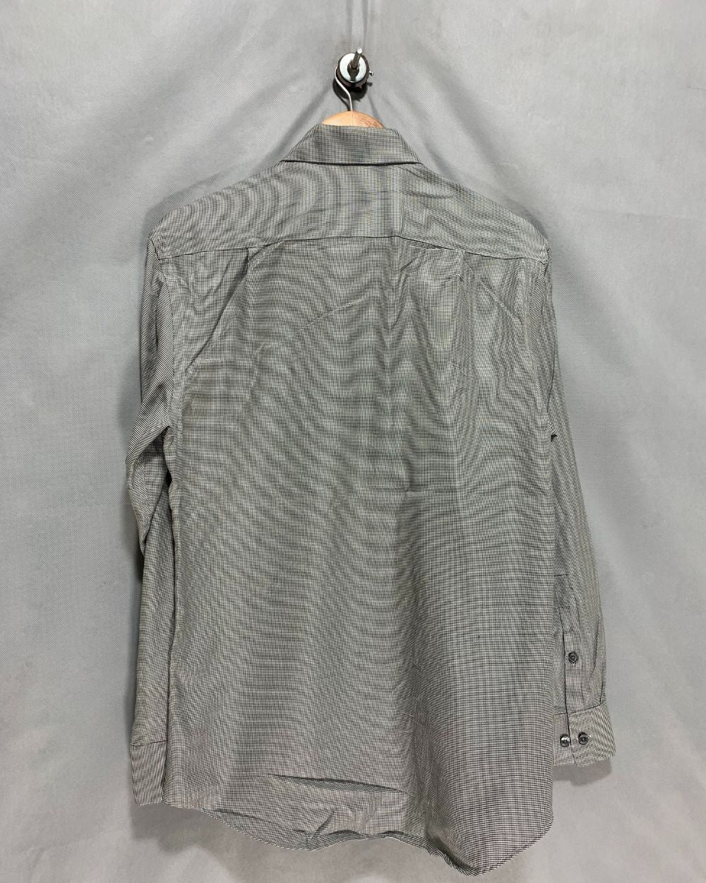 Calvin Klein Gray Cotton Shirt For Men M