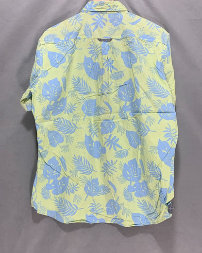 Free Planet Green Cotton Shirt For Men X Large