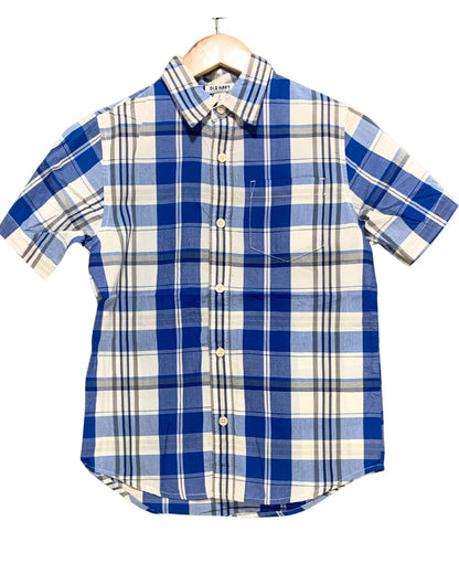 Old Navy Blue Cotton Shirt For Boy 12 Years