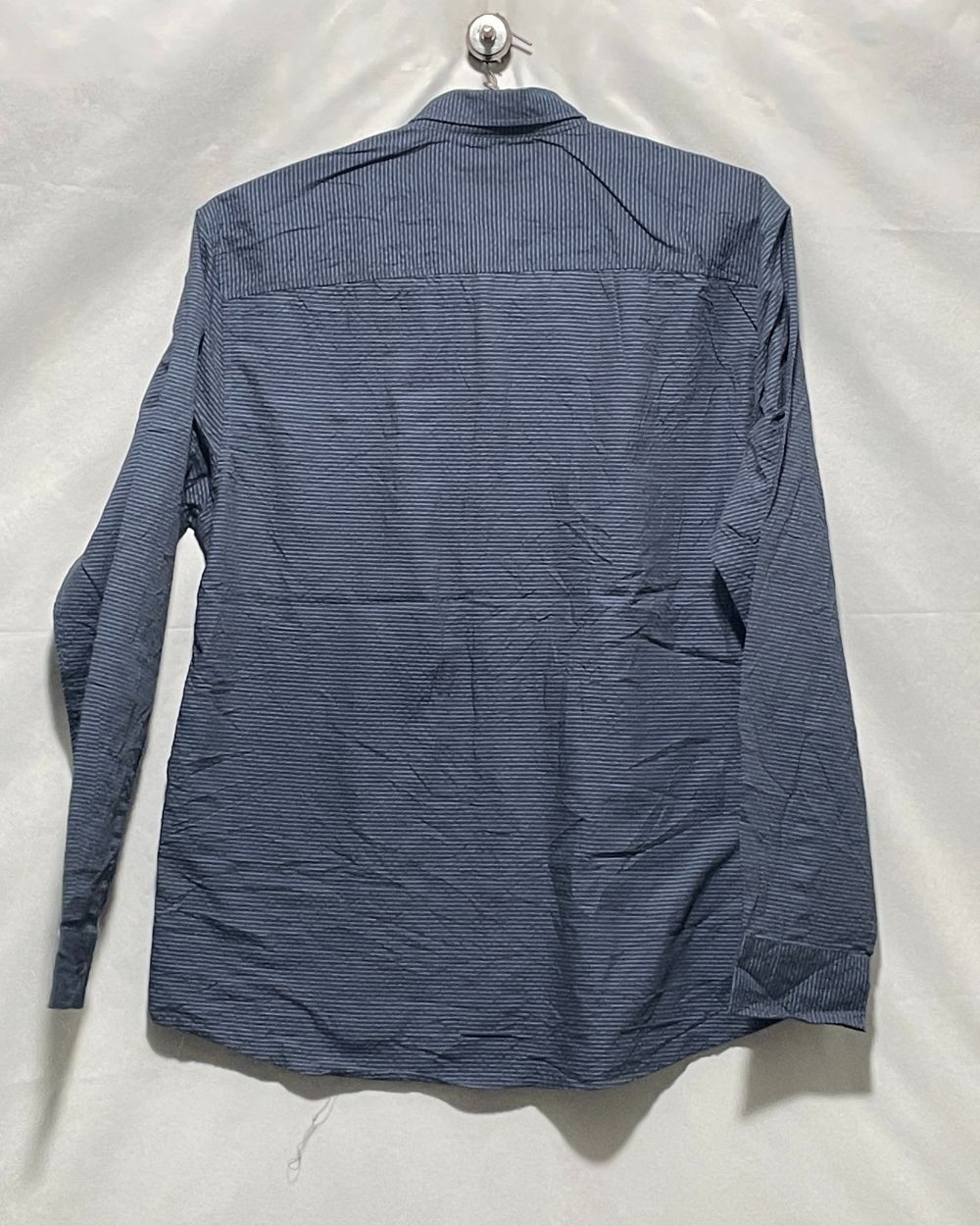 Michael Brandon Blue Cotton Shirt For Men XL