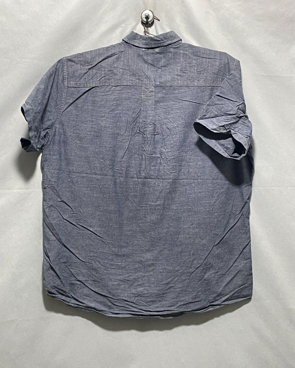 Eddie Bauer Gray Cotton Shirt For Men XL