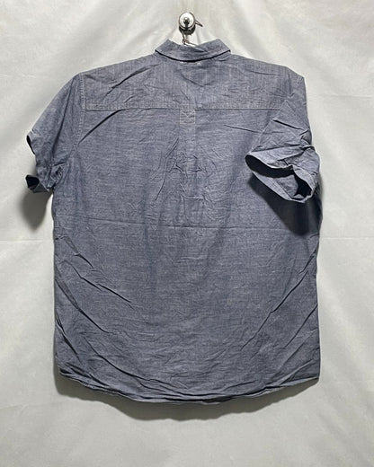 Eddie Bauer Gray Cotton Shirt For Men XL