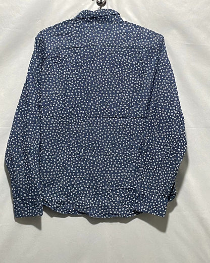 George Blue Cotton Shirt For Men XL