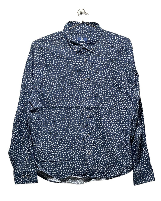 George Blue Cotton Shirt For Men XL