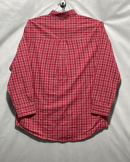 Chaps Red Cotton Shirt For Men XL