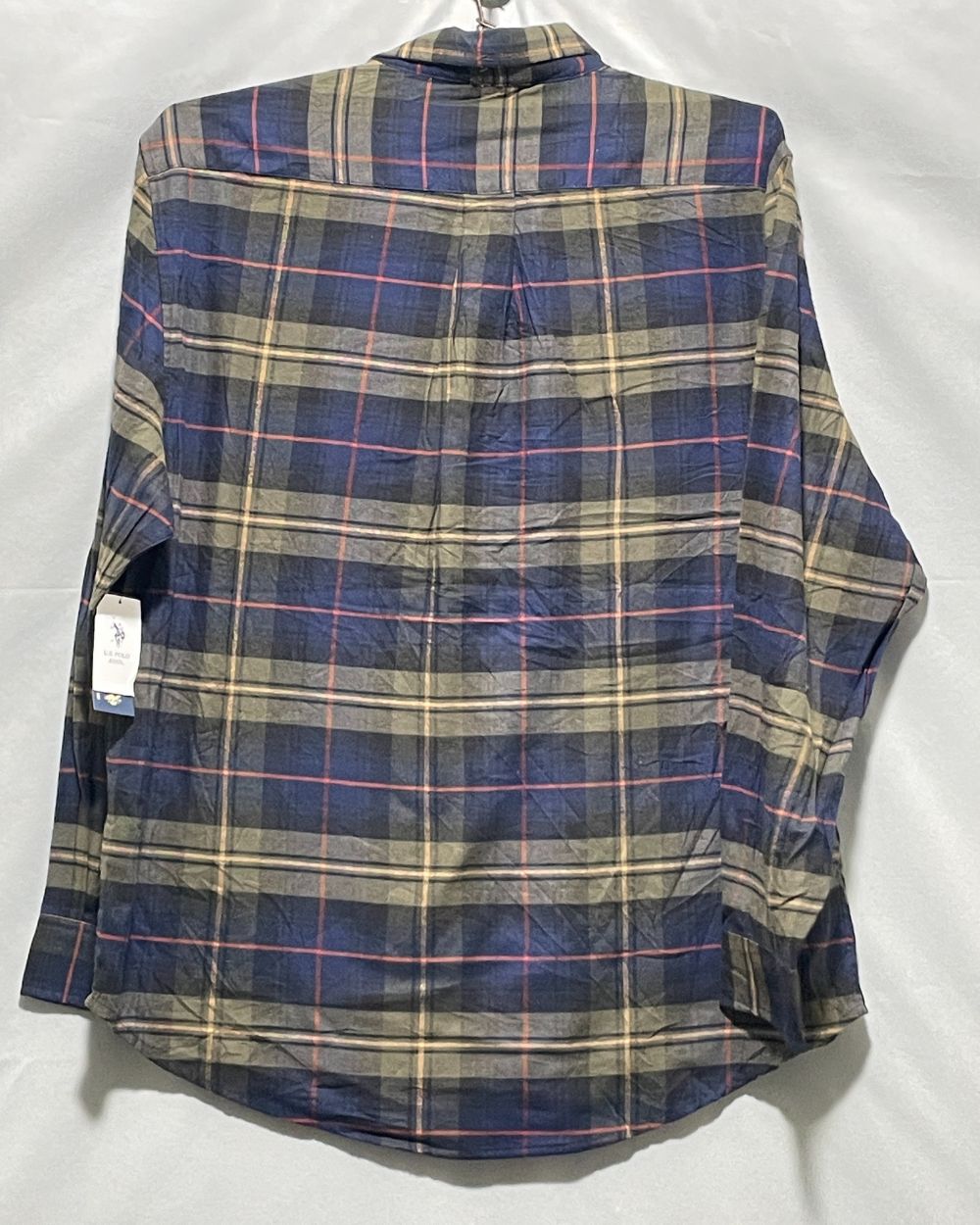 Polo U.S. Assn Blue Cotton Shirt For Men 3X Large