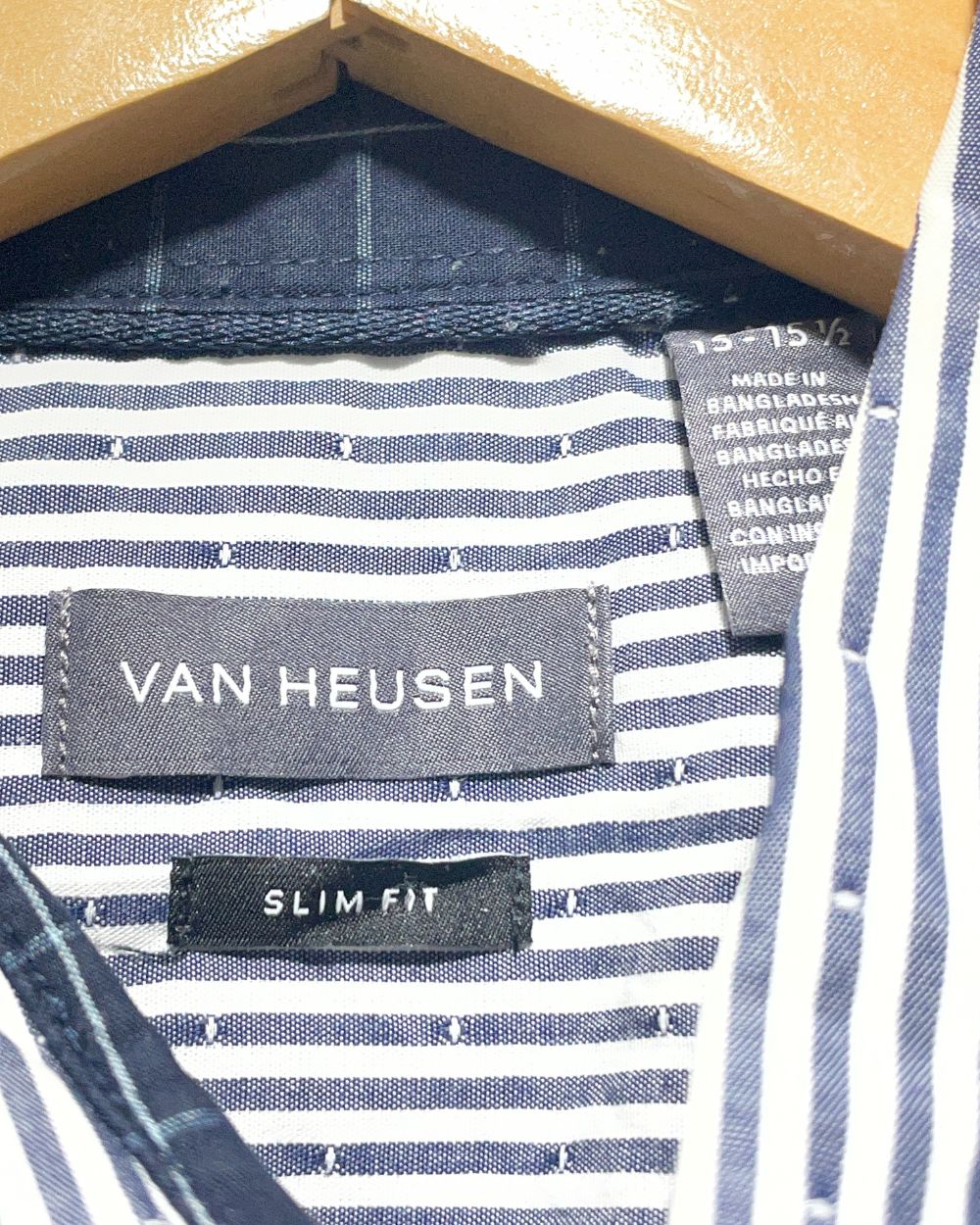 Van Heusen White Cotton Shirt For Men M